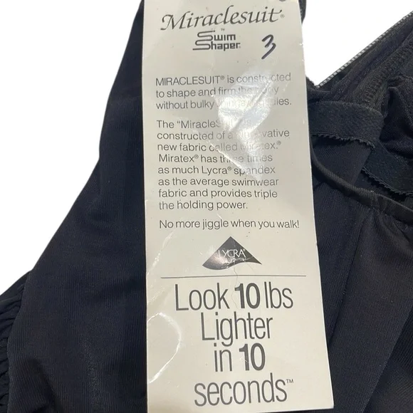 NWT Miraclesuit Surplice Bust Ruched Side Tummy Control One Piece Swimsuit  SZ 8 - Picture 7 of 10